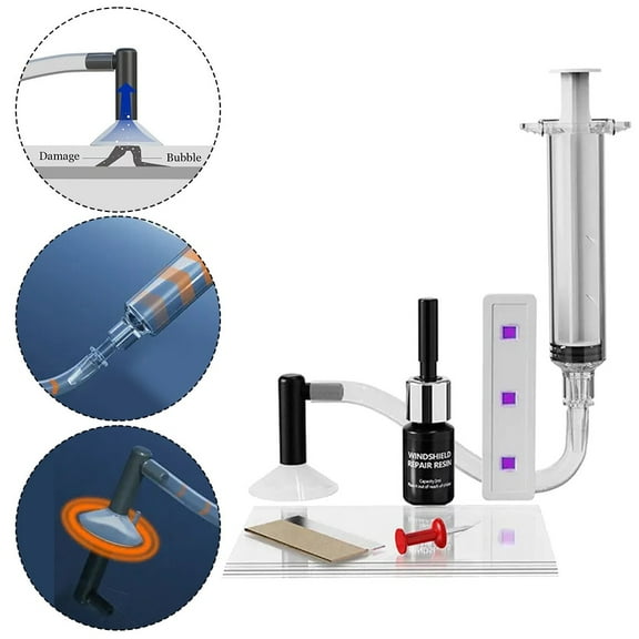 SOFEIYA Efficient Windshield Repair Kit for Rock Chips and Cracks DIY Solution