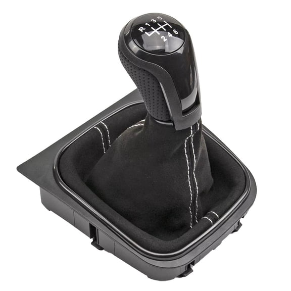 SOFEIYA Gear Shift Lever Knob Boot For Golf for Jetta 5 Or 6 Speed Manual 6 Speed