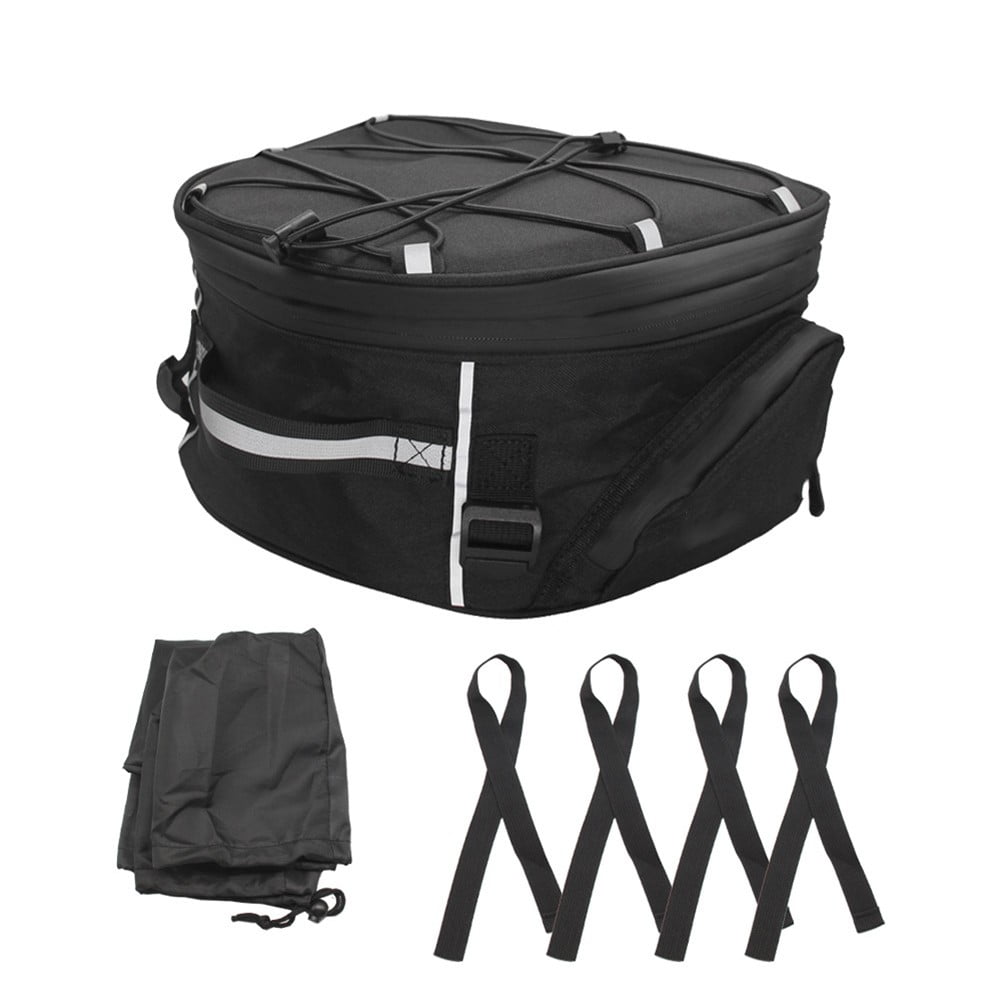 SOFEIYA Luggage Rack Bag Motorcycle Travel Storage Adjustable Volume 18-20 Liters