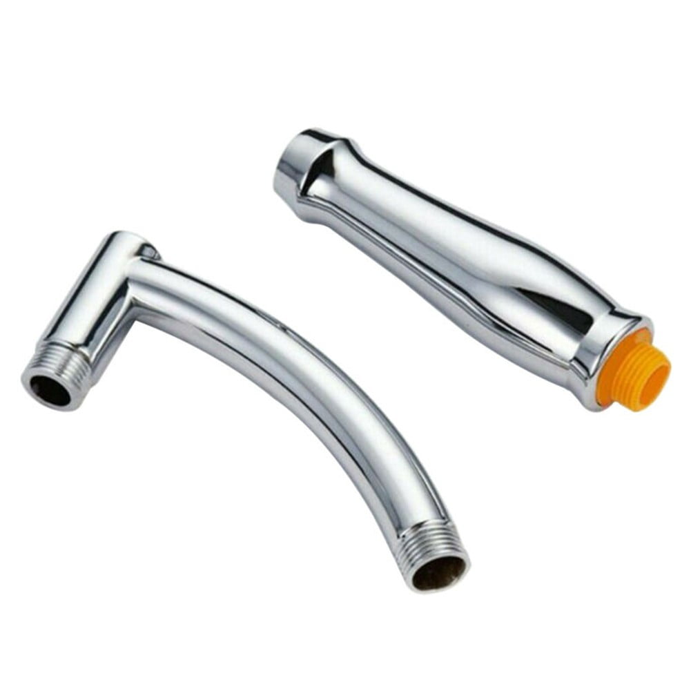 Wall Mounted Shower Arm Extension & Head Holder - Stainless Steel Elbow Pipe In Champagne Bronze - View #4