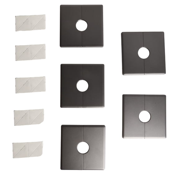 SOFEIYA Square Pipe Wall Cover Switch and Socket Cover 5Pcs Escutcheon Plates Decorative