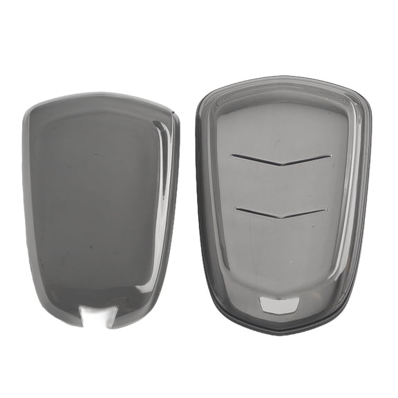 SOFEIYA Transparent Black Key Fob Holder for Cadillac XT4 XT5 XT6 Easy Install