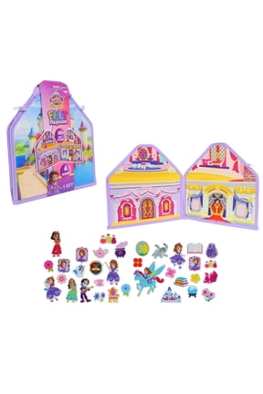 Disney Sofia the First Royal Magic Felt Play Scene, Kids Fold-Out Activity Set with 34 Felt Pieces, Preschool Travel Toy, Ages 3+