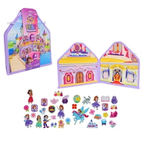 Disney Sofia the First Royal Magic Felt Play Scene, Kids Fold-Out Activity Set with 34 Felt Pieces, Preschool Travel Toy, Ages 3+