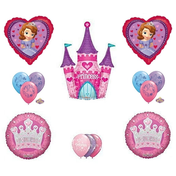 SOFIA the First Castle Happy Birthday Party 14 Piece Balloons Decorations Supplies Disney