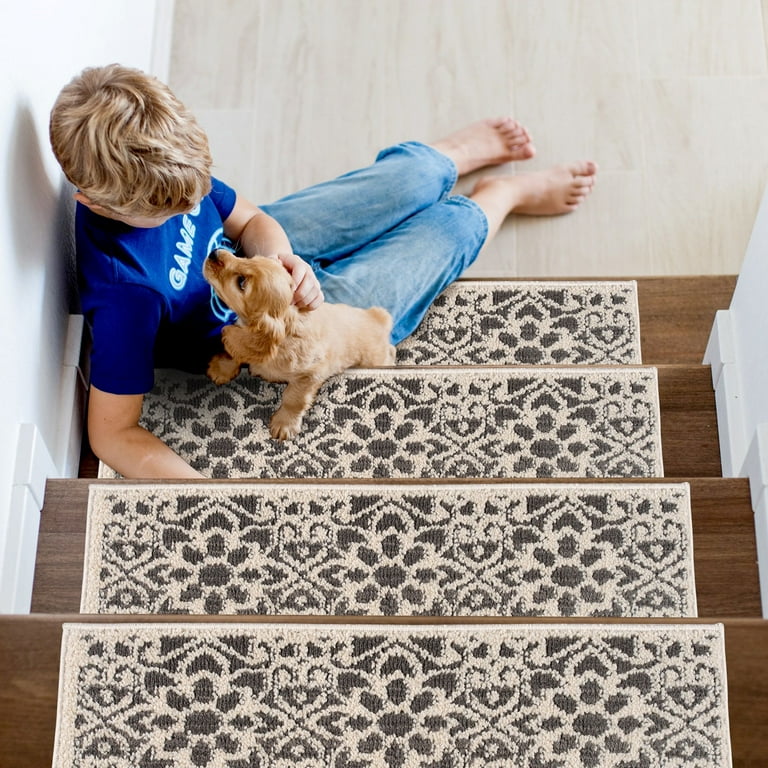 Non slip carpet stair treads discount