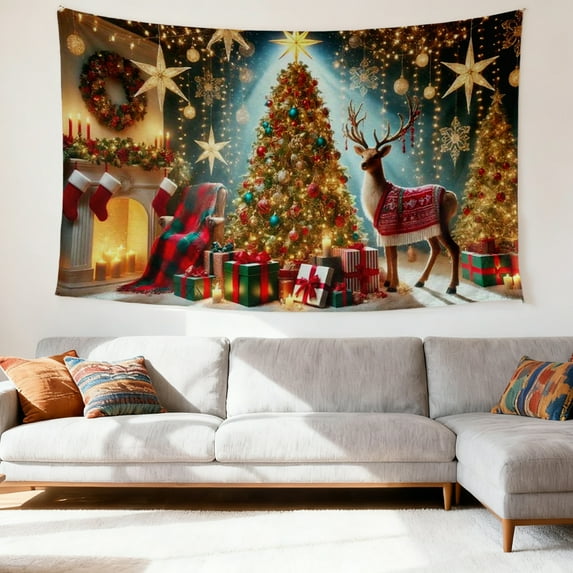 SOFIKAANMU Christmas Tapestry, Winter Home Decoration, Various Patterns ...