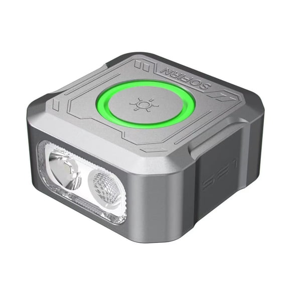 SOFIRN SE1 300LM Rechargeable Mini Flashlight, UV Light & RGB Ring, Quick Release Magnetic EDC Pocket Torch for Everyday Carry