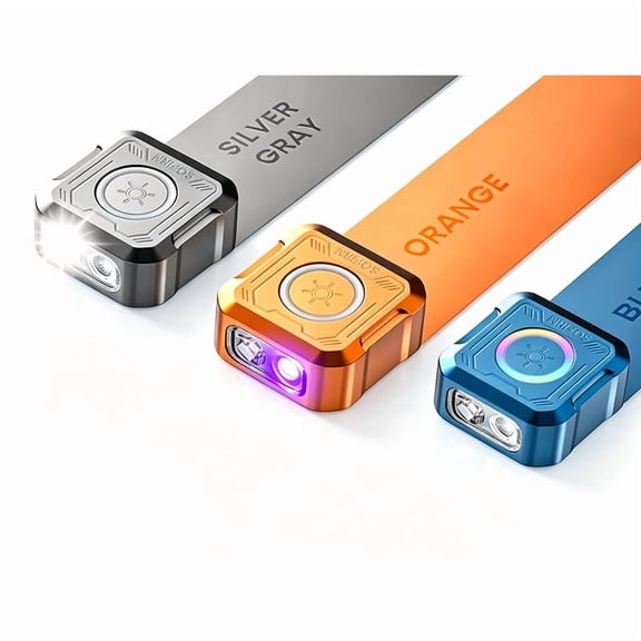 SOFIRN SE1 300LM Rechargeable Mini Flashlight, UV Light & RGB Ring, Quick Release Magnetic EDC Pocket Torch for Everyday Carry