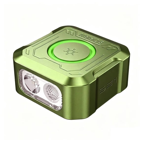 SOFIRN SE1 300LM Rechargeable Mini Flashlight, UV Light & RGB Ring, Quick Release Magnetic EDC Pocket Torch for Everyday Carry