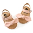 thumbnail image 1 of SOFMUO Baby Girl Sandals Bowknot Soft Infant Girls Princess Dress Summer Walking Shoes(6-12 Months,Pink), 1 of 6