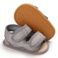 thumbnail image 1 of SOFMUO Baby Girls Boys Sandals Premium Soft Anti-Slip Rubber Sole Breathable Infant Summer Outdoor Water Shoes Toddler First Walkers(0-6 Months,Gray), 1 of 6