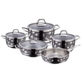 thumbnail image 1 of SOFRAM 9 Piece Oven Safe Stainless Steel Cookware Set, 1 of 6