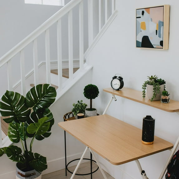 SOFSYS Modern Folding Desk 863 (Two-Tier) Home Office Small Computer Desk