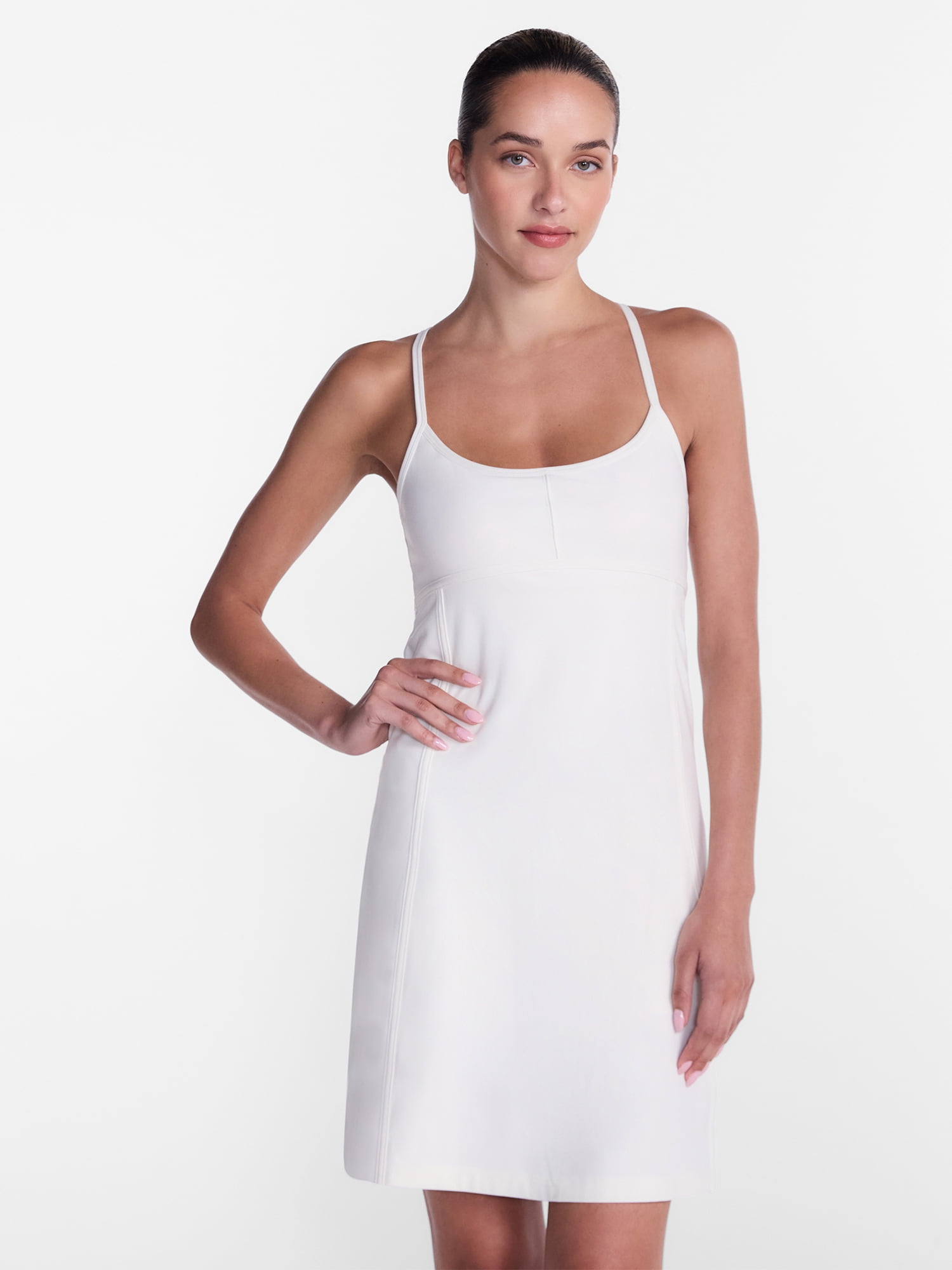 Athletic Works Women's Soft Wash Active Dress with Liner, Sizes XS-XXXL