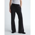 thumbnail image 1 of Scoop Women’s and Women's Plus Mineral Washed Fleece Flare Leg Sweatpants, Sizes XS-4X, 1 of 5