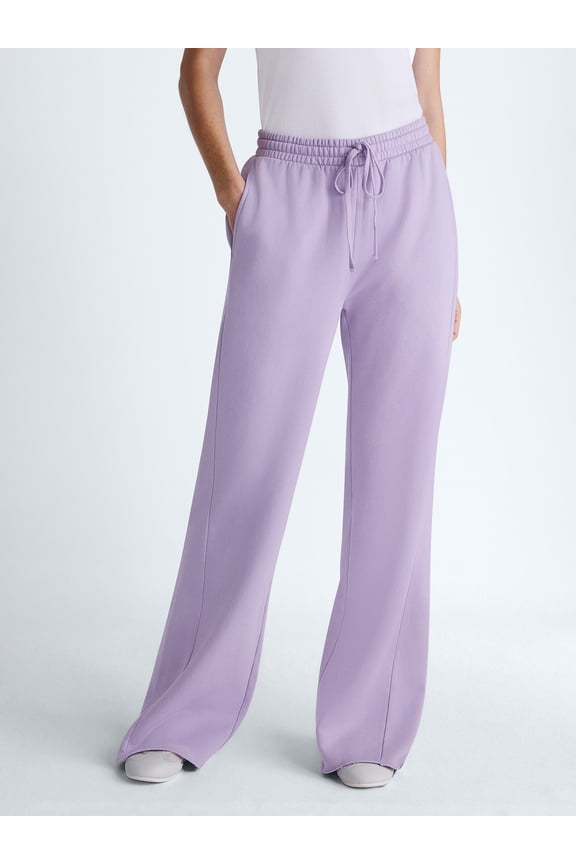 Women's and Women's Plus Mineral Wash Fleece Flare Leg Sweatpant, Sizes XS-4X
