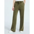 thumbnail image 1 of Scoop Women’s Mineral Washed Fleece Flare Leg Sweatpants, Sizes XS-XXL, 1 of 5