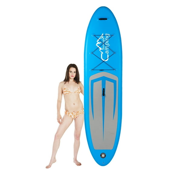 SOFT INC Paddle Board, 12' Inflatable Paddle Boards Stand Up for Outdoor, Paddle Boards Clearance, Inflatable SUP Stand Up Paddle Board, Complete KIT: Board, Fin, Pump, Paddle, Carry Bag, S10207