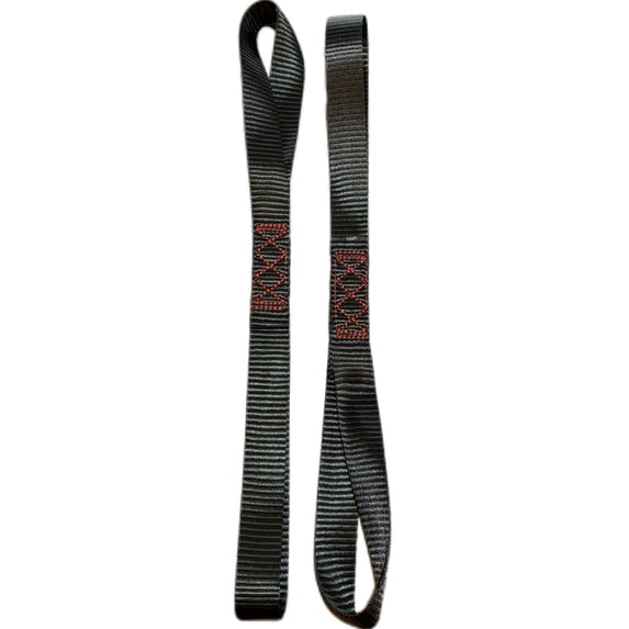 Hyper Tough 18 inch Soft Loop Tie Down Straps, 2 Piece Set, Black ...