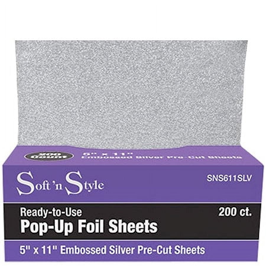 Embossed Foil Sheets 500S Aluminum Foil Pop-Up Dispenser Hair Color  Application
