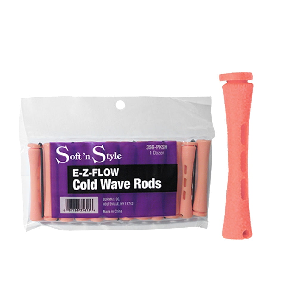 Interlocking Wave Rods SOFT 'N STYLE E-Z-FLOW COLD WAVE RODS - SHORT PINK - Walmart.com
