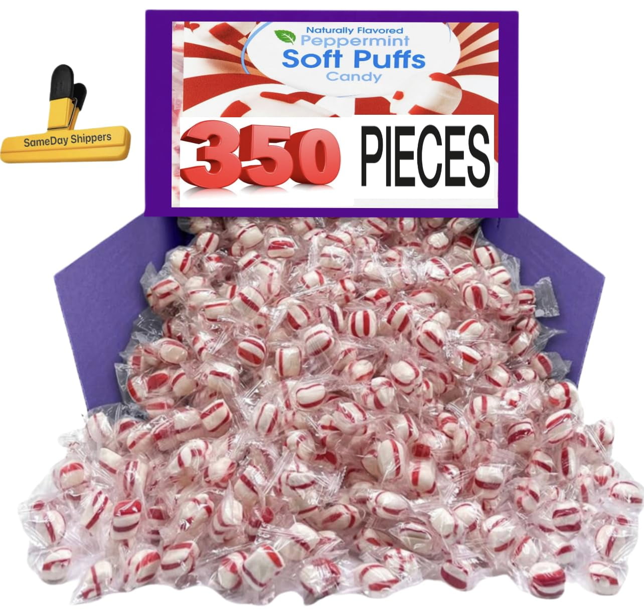 SOFT PEPPERMINT Sweet Stripes Soft Peppermints Individually Wrapped