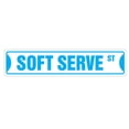 thumbnail image 1 of SOFT SERVE Street Sign ice cream shop lover cone | Indoor/Outdoor |  36" Wide, 1 of 5