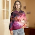 thumbnail image 1 of SOFTCCLO Girls Hoodies Space Galaxy Print Pullover Hoodie Top Casual Cozy Hoodies for Girls Size 3-4Y, 1 of 8