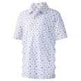 thumbnail image 1 of SOFTCCLO Polo Shirts for Boys Short Sleeve Lapel Collar All Over Print Summer Stylish Casual Kids Polos 7-8Y, 1 of 2