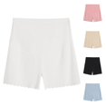 thumbnail image 1 of SOFTCCLO Shorts for Women Maternity Summer High Stretch Shorts Breathable Loose Base Layer Solid Womens Shorts Black L, 1 of 3