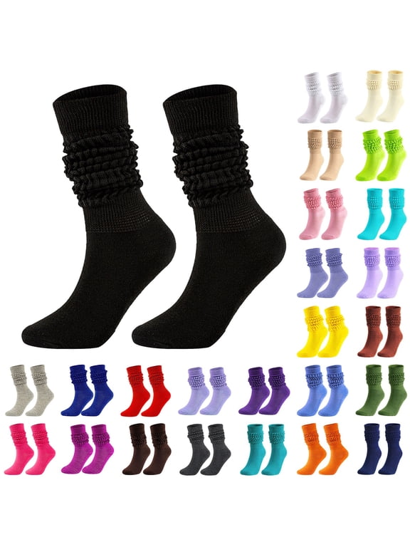 Unisex Socks Solid Mid High Bubble Crew Socks Fashion Comfortable Crew Socks for Men White One Size