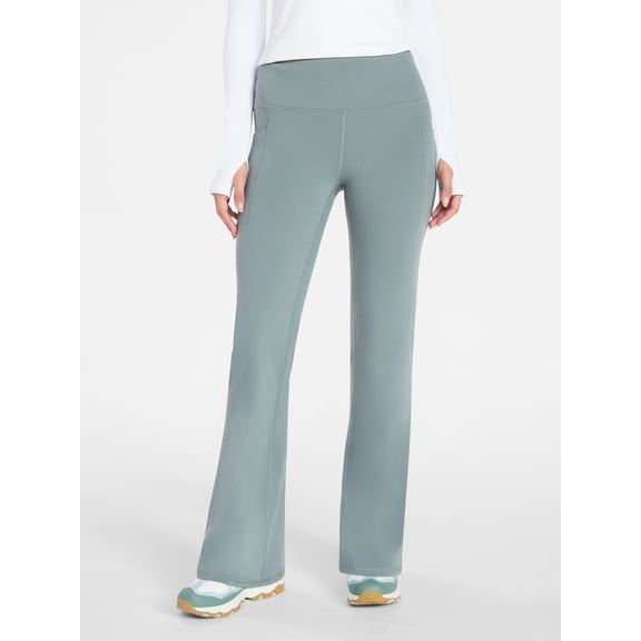 Avia Women's and Women's Plus SoftSculpt Flare Leggings with Pockets, Sizes XS-4X