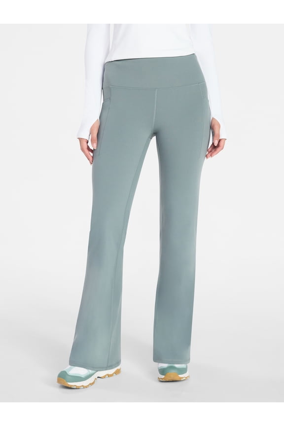 Women's and Women's Plus SoftSculpt Flare Leggings with Pockets, Sizes XS-4X