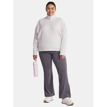 Avia Women's Plus SoftSculpt Flare Leggings, 31" Inseam, Sizes 1X-4X