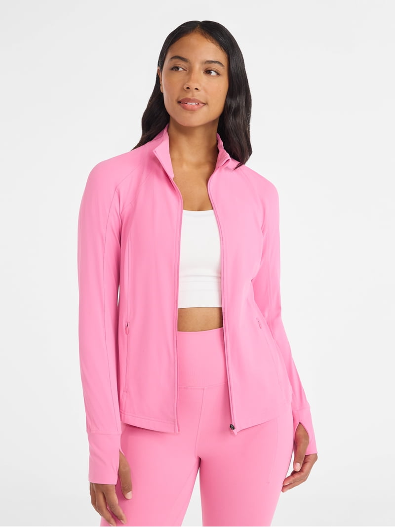 Avia Women's and Women's Plus SoftSculpt Zip Up Active Jacket