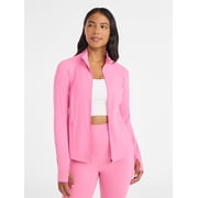 Avia Women's and Women's Plus SoftSculpt Zip Up Active Jacket, Sizes XS-4X