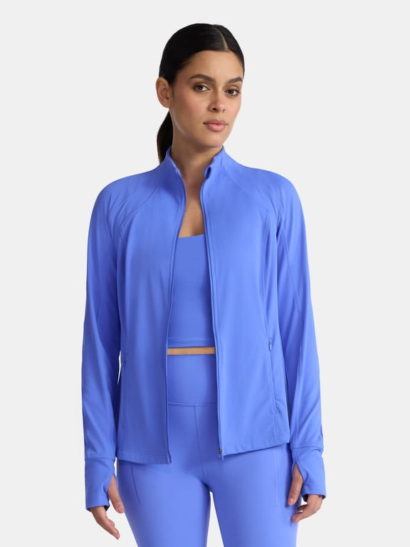 Women's and Women's Plus SoftSculpt Zip Up Active Jacket, Sizes XS-4X