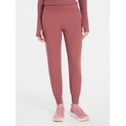 Avia Women's and Women's Plus SoftSculpt High-Rise Joggers with Side Pockets, 28" Inseam, Sizes XS-4X