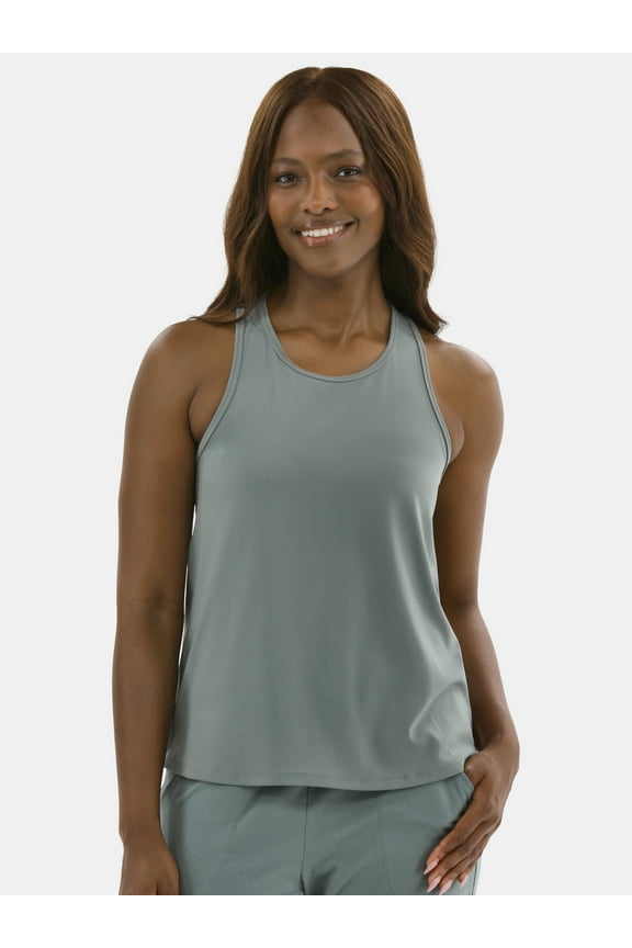 Women's SoftSculpt Relaxed Racerback Tank Top with UPF 50, Sizes XS-XXXL