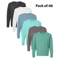 thumbnail image 1 of SOFTSHIRTS - Organic Long Sleeve T-Shirt | 6 Pieces of T-Shirt Made With 5 Oz./yd², 100% Gots Organic Combed Ring-Spun Cotton - Mixcolor | XL - Size, 1 of 6