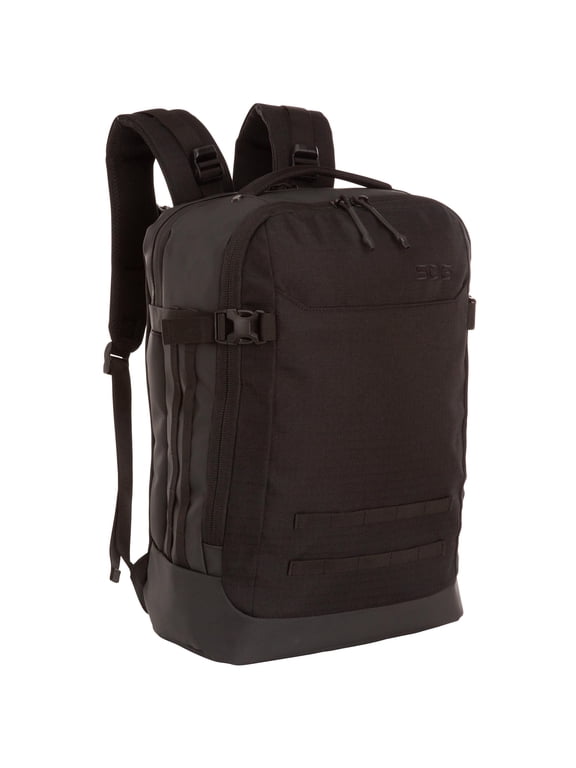 Caravan Travel Backpack Black for Adults with 17-Inch Laptop Compartment