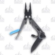 SOG Knives SOG Flash MT Urban Gray and Cyan Multitool 7 Tools 2.4in Black Clip Point SOG29550241