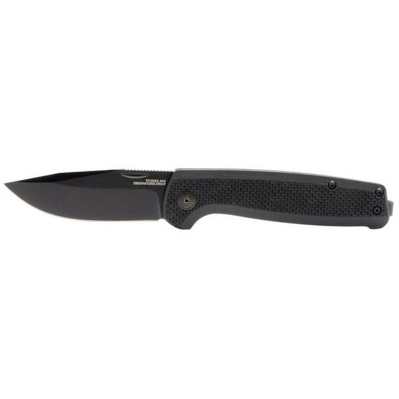 SOG Terminus SJ Pocket Knife 2.9" Drop Point D2 Titanium Nitride Blade G-10 Handle Black