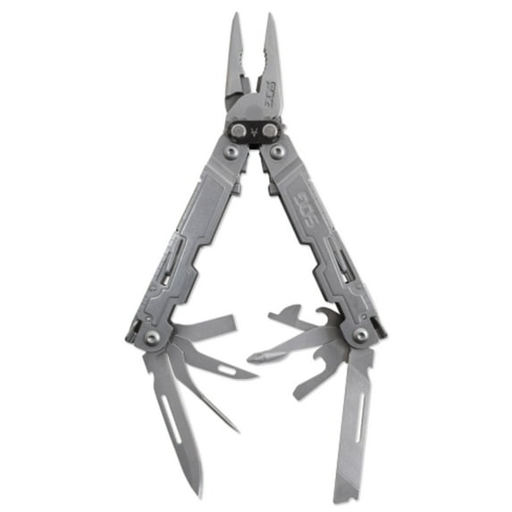 SOG PowerAccess Stainless Steel Knife 18 Tool Multi Tool Pliers, Silver