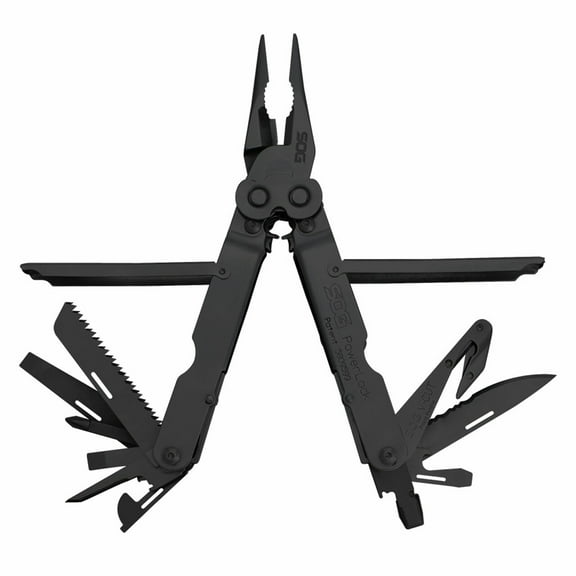 SOG Powerlock Stainless Steel V Cutter 18 Tool Multi Tool Pliers, Black