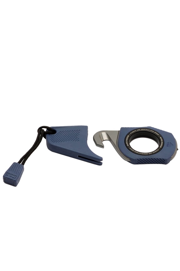 Rapid Rescue Pocket Seatbelt Cutter and Glass Breaker with Removable Sheath, Midnight Blue, SOG-26-30-03-43