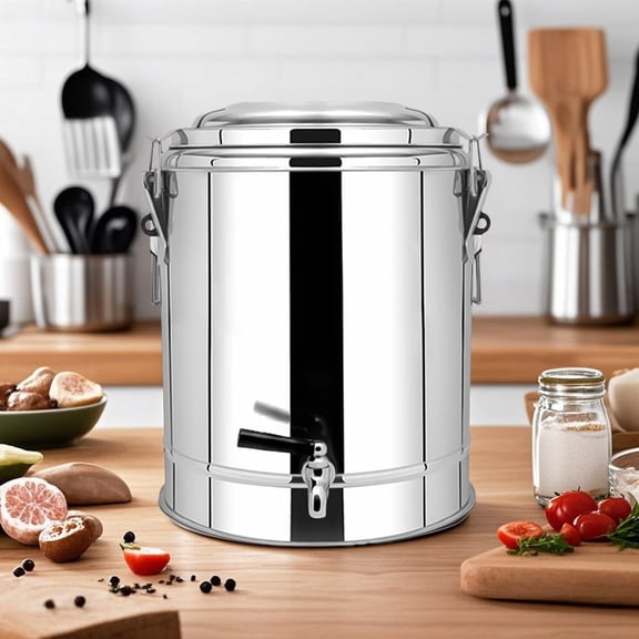 SOGA 12L Stainless Steel Insulated Stock Pot Hot & Cold Beverage Container