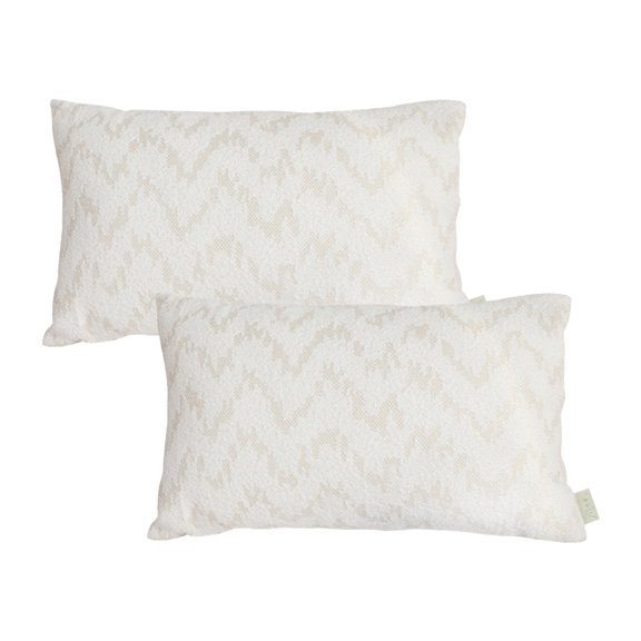 SOGA 2X 11.8x19.6 inches Long rectangular Chevron Embroidered Decorative Lumbar Cushion Covers