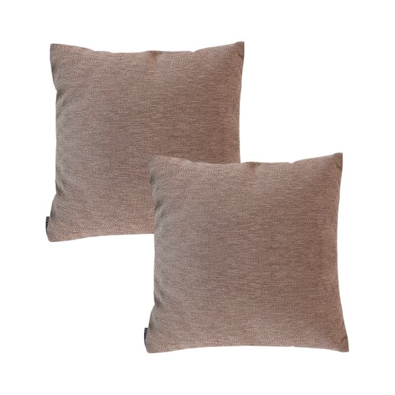 SOGA 2X 17.7 inch Minimalist Textured Brown Decorative Pillowcases
